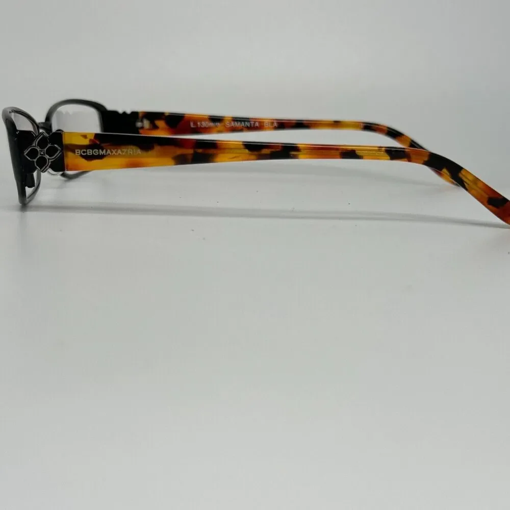 BCBGMAXAZRIA Black Metal Eyeglasses FRAMES ONLY -‎ Samanta BLA 51-17-130 H13567
